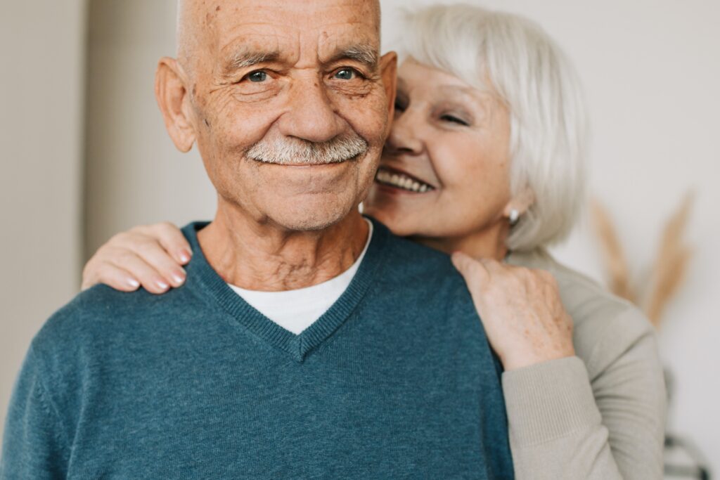 Altes Ehepaar mit COPD
