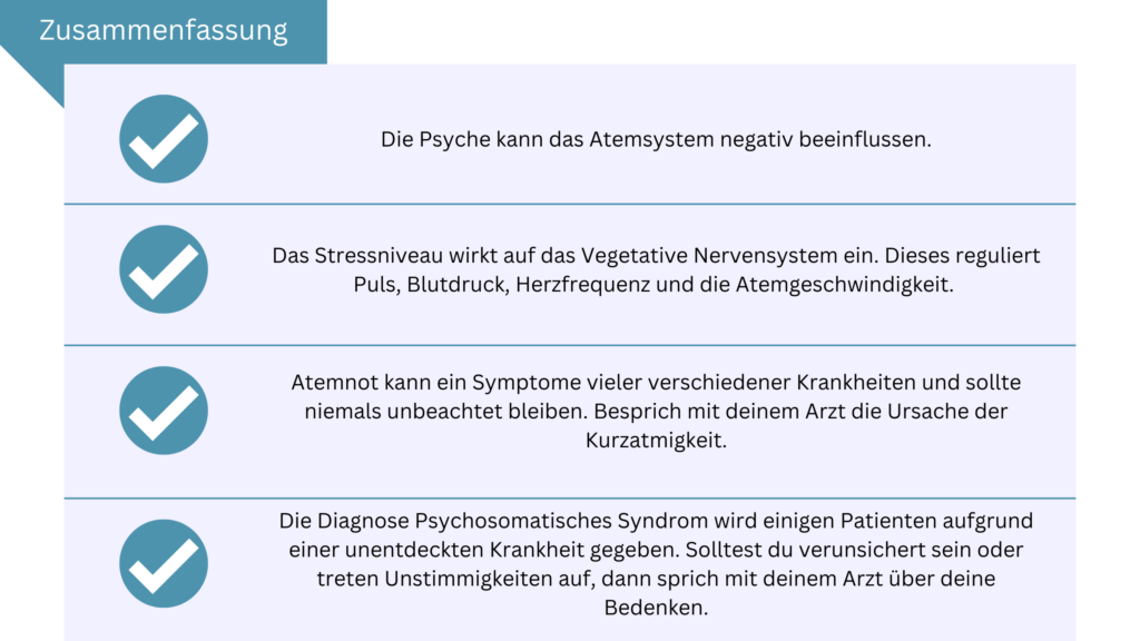 Zusammenfassung Kurzatmigkeit und Psyche