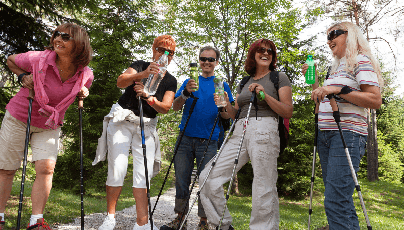 Nordic Walking in einer pneumologischen Rehabilitationseinrichtung