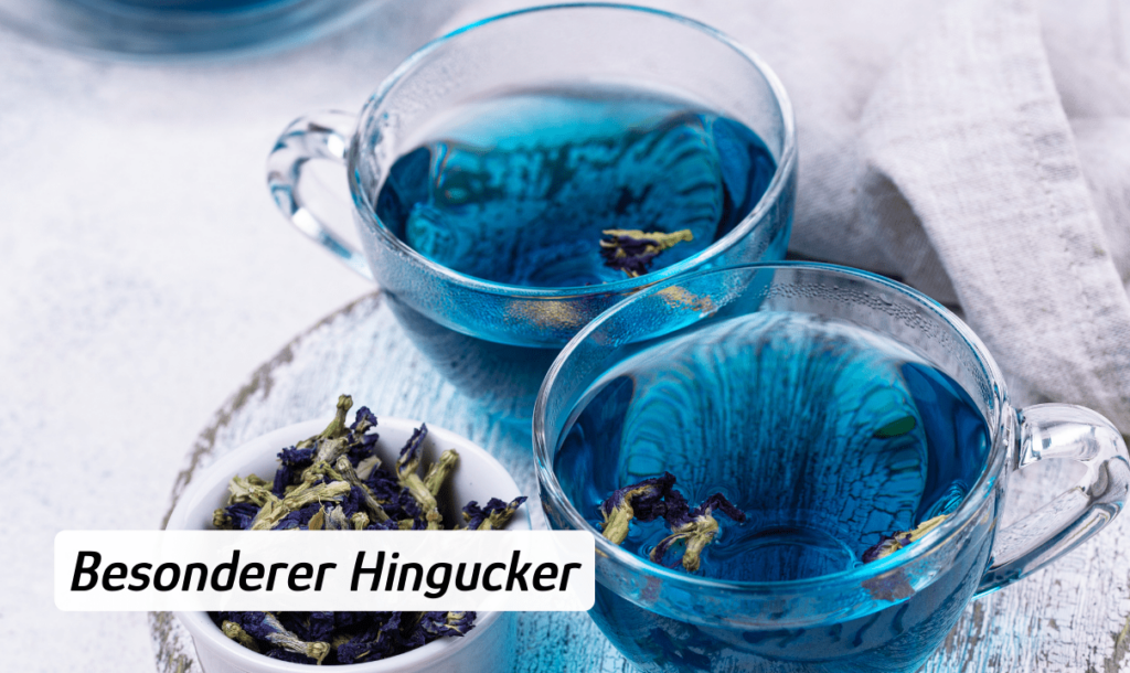 Blauer Malventee. Ein besonderer Hingucker.