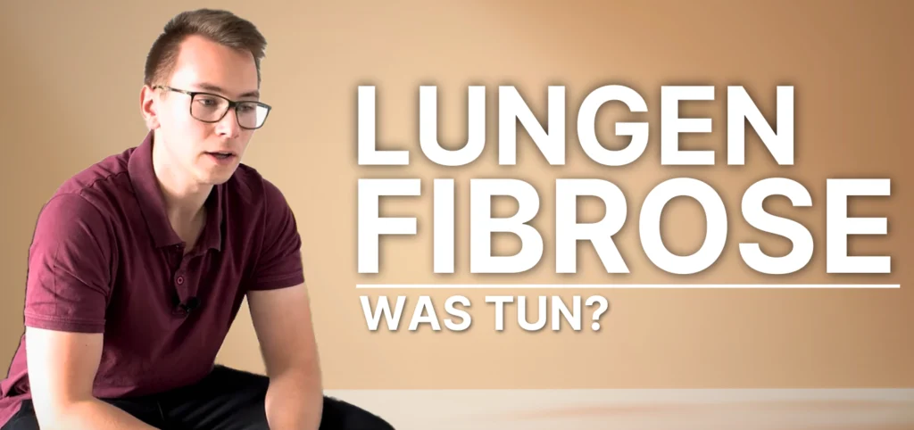 Thumbnail von einer Person, die mit Lungenfibrose Atemtraining macht.